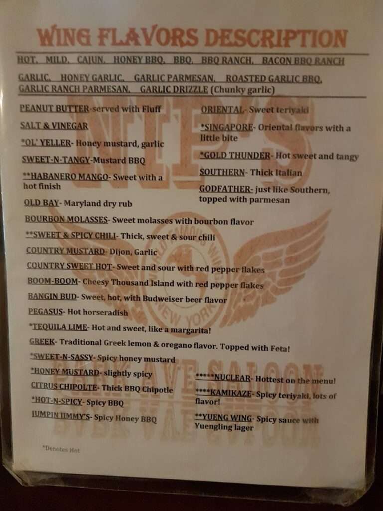 Nip’s Park Avenue Saloon menu 3